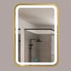 Gương Led Cảm Ứng Đứng Viền Nhôm Vàng 50x70cm