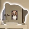 Gương Đèn Led Cảm Ứng Hình Gấu 80x60cm