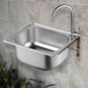 Chậu rửa chén 1 ngăn 42x37cm Inox 304