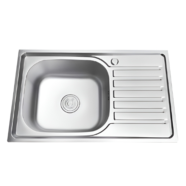 Chậu Rửa Chén 1 ngăn có cánh inox 201 75x45cm