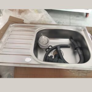 Chậu Rửa Chén 1 ngăn có cánh inox 201 75x45cm giá tốt Chậu Rửa Chén 1 ngăn có cánh inox 201 75x45cm
