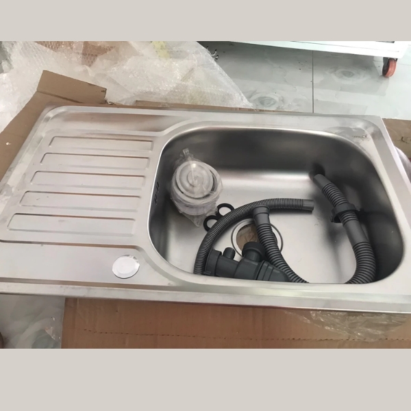 Chậu Rửa Chén 1 ngăn có cánh inox 201 75x45cm