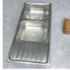 Chậu Rửa Chén 2 Ngăn 1 Cánh 105x45 Inox 304