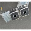 Chậu Rửa Chén 2 Ngăn 1 Cánh 105x45 Inox 304