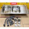 Chậu Rửa Chén 2 Ngăn 1 Cánh 105x45 Inox 304