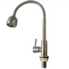Vòi rửa chén bát lạnh cần bẻ xoay 360 độ inox 304 mờ