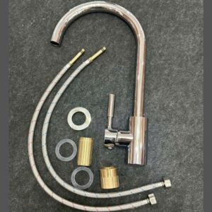 Vòi rửa chén nóng lạnh inox 304 đúc nguyên khối